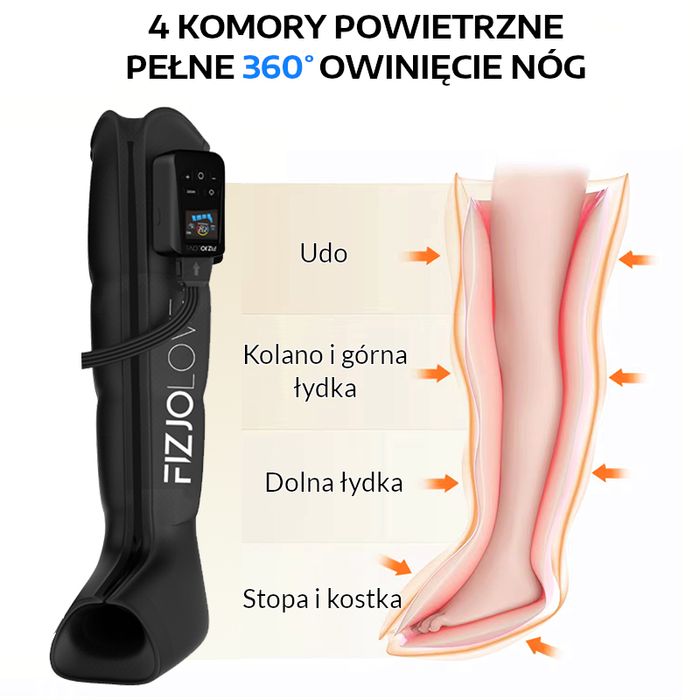 Drenaż Limfatyczny Urządzenie Uciskowe Masażer Nóg FIZJOLOVE L