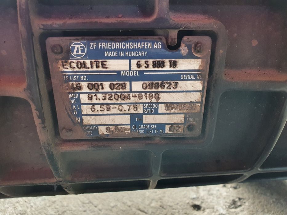 Коробка передач  МАН MAN TGL 6S800 TO