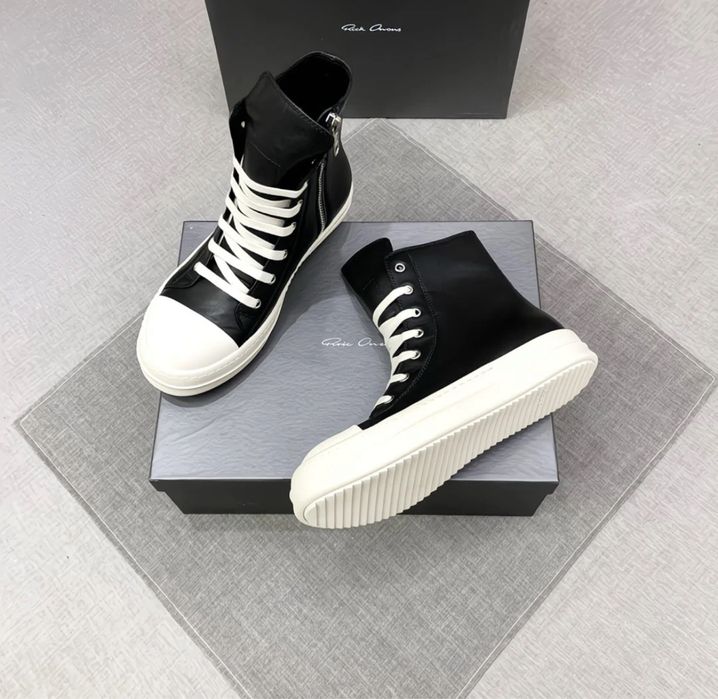 Rick Owens Ramones High. Кожаные рик овенс рамоны