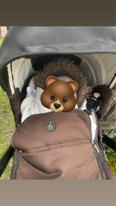 Mutsy Evo 2w1 gondola spacerówka śpiwór czekoladowy brązowy Wózek