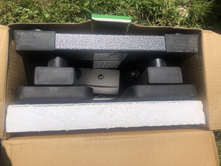 Stepper a estrear, ainda na caixa.