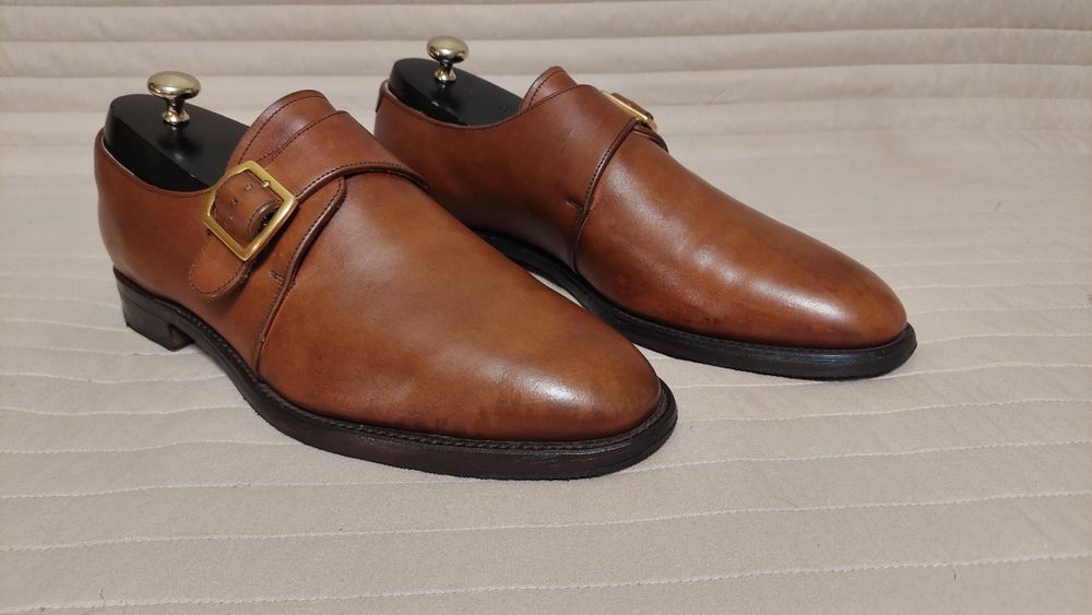 Кожанные монки Barker (обувь,ботинки,кроссовки, одежда,джинсы)