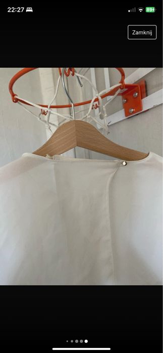 Kombinezon długi czarno biały Zara r.S