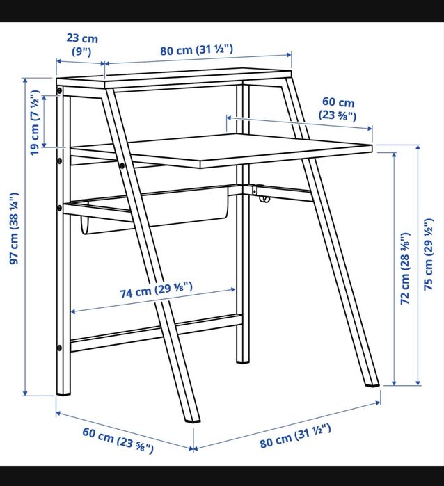 Biurko IKEA  MITTPLAN 80x60 cm
