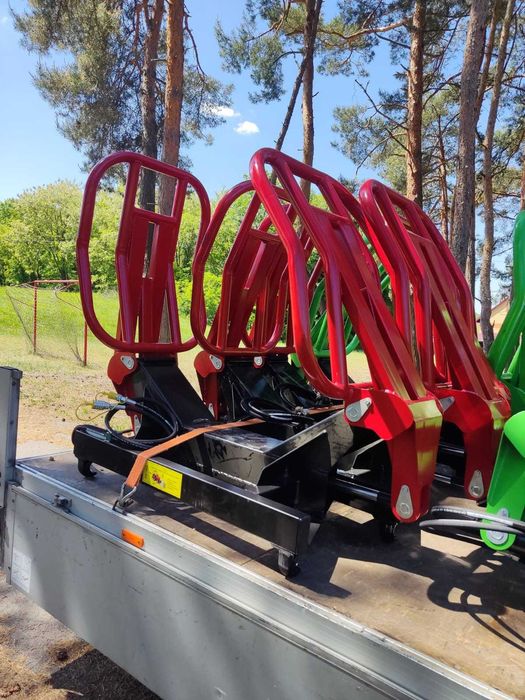 Wytrzymały Chwytak do bel Balotow siana słomy METAL-TECHNIK 1 siłownik