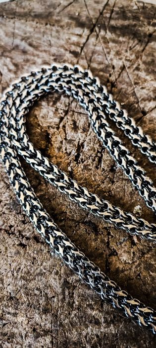 Срібна цепочка пітон Цепь кобра кардинал рамзес венеціанка серебро