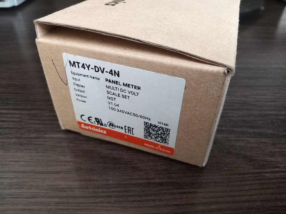 Вольтметр. Панельний мультиметр MT4Y-DV-4N. Вимірювач напруги.