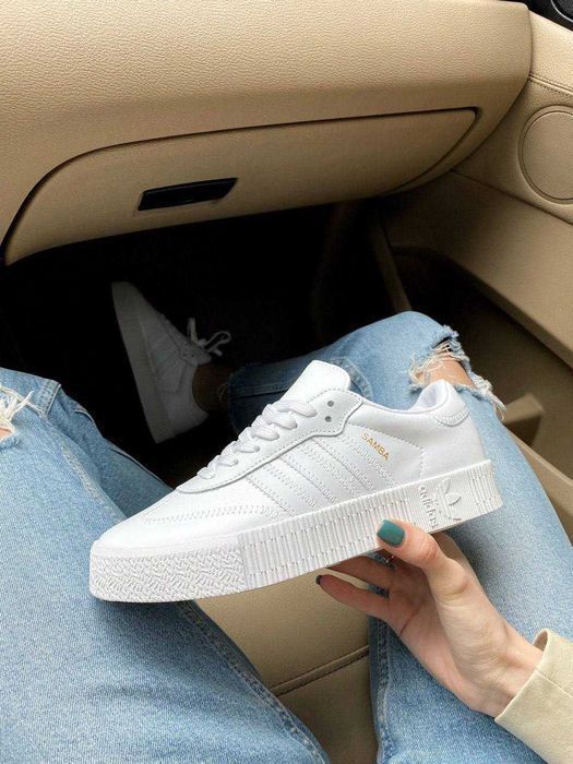 Кроссовки Adidas Samba White  Оригинал женские новые