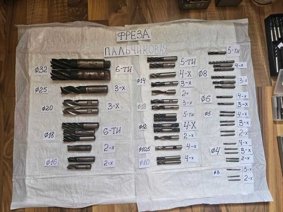 Фреза пальчиковая от 3 до 32 мм