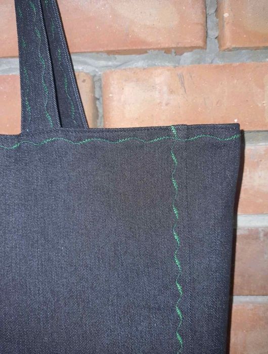 Женская сумка ШОППЕР (из денима)