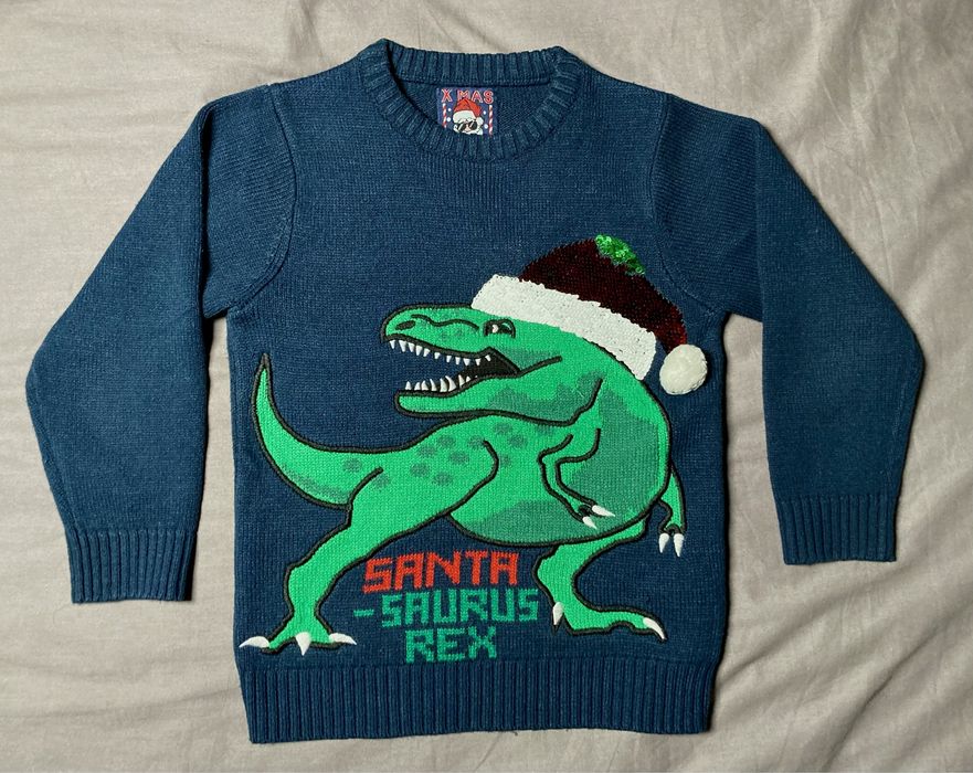 Świateczny sweterek dla chlopca  5-6lat