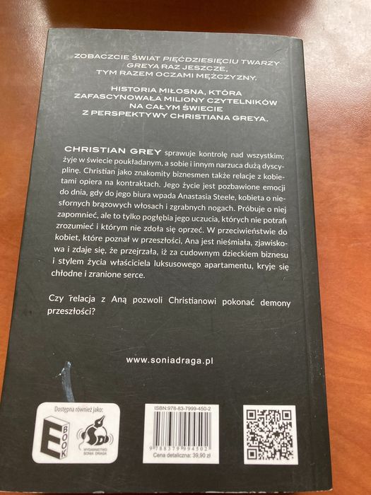 Książka Grecy pięćdziesiąt twarzy Greya oczami Christiana El James