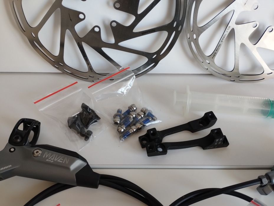 Nowy Sram Maven Zestaw Hamulców + 2x 200mm Tarcze + Adaptery+ Śruby
