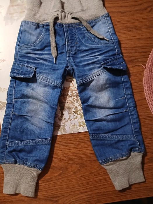 Spodnie jeans na gumce 86cm