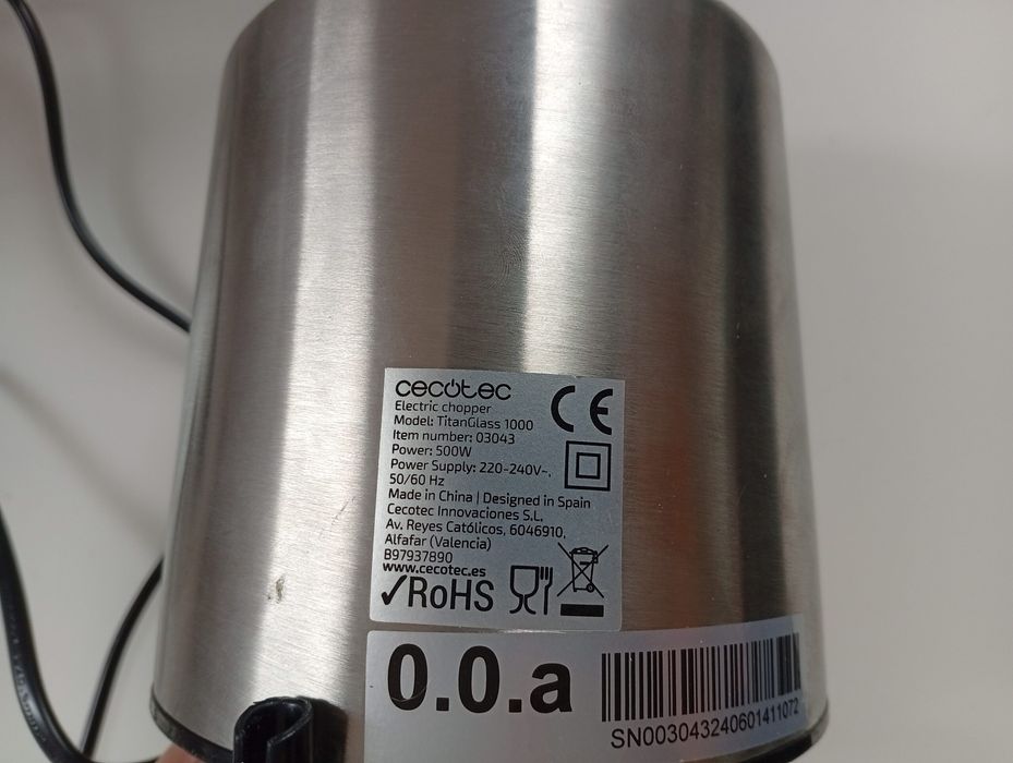 Cecotec TitanGlass 400 elektryczny rozdrabniacz 1 l, 1000 W