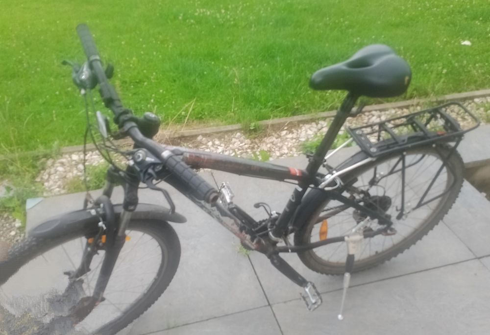 Rower górski z bagażnikiem