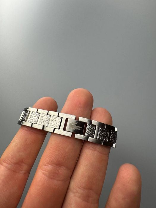 Браслет Lacoste унісекс з гравіюванням, мінімалістичний