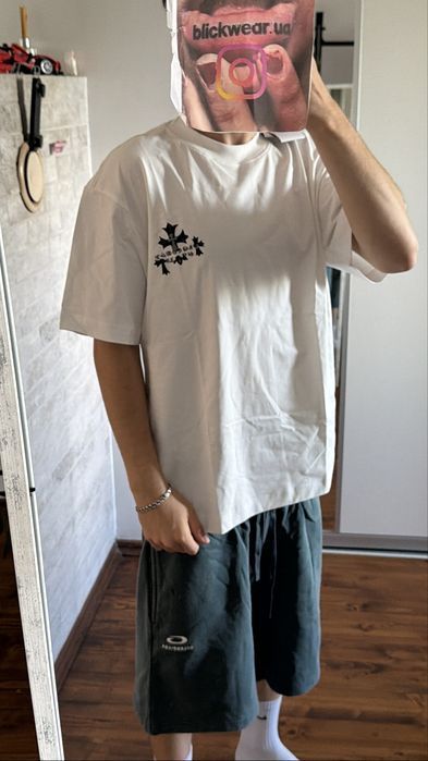 футболка Chrome Hearts Cross white T shirt S M L