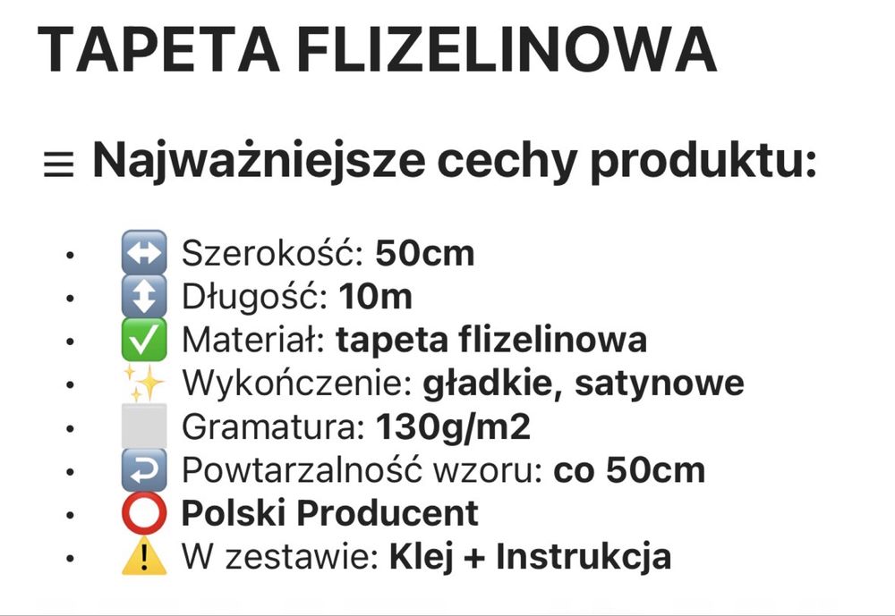 Tapeta flizelinowa - 3 rolki