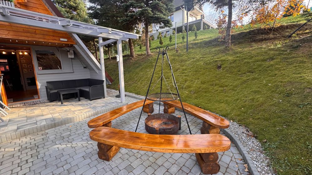 Górski Drewniany Domek w lesie termy sauna SPA las góry jezioro