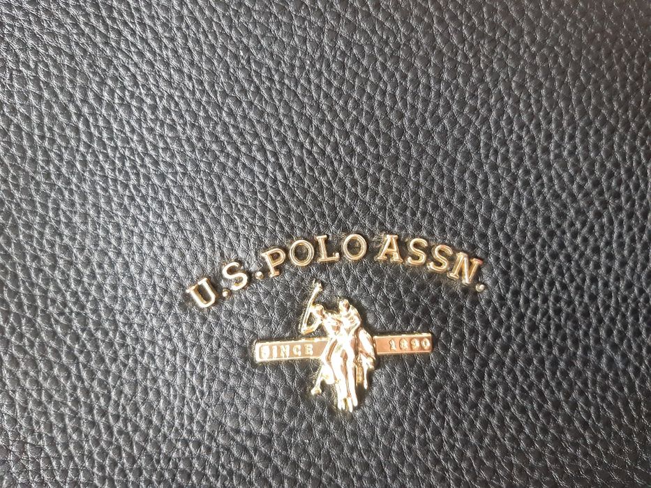 Us polo assn torebka czarna logowana listonoszka