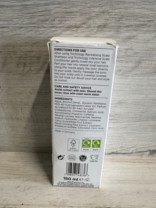 Trichology Re-balancing Scalp Tonic do twarzy
