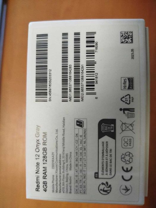 Xiaomi Redmi Note 12 4/128 Onyx Gray