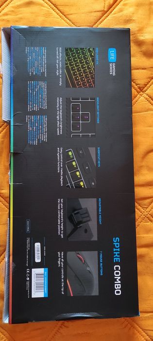 Spike Combo Keyboard + Mouse Live Gaming Series RGB64750728554113122