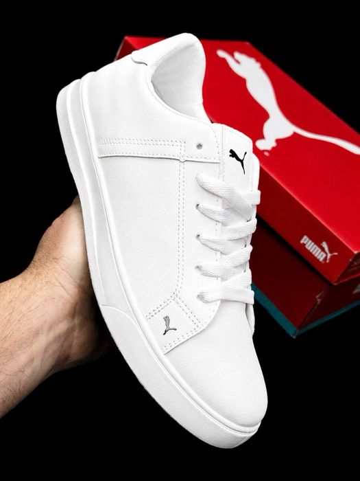 Puma мужские топ качество Недорогие мужськие кросовки на осень Повседневные обычные кросовки кожаные пума