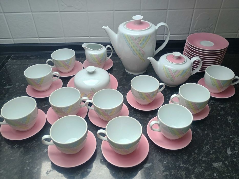 Niemiecki zestaw kawowy Colditz Inglasur