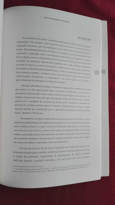 Carta Arqueológica de Portugal /2-Algarve-1995