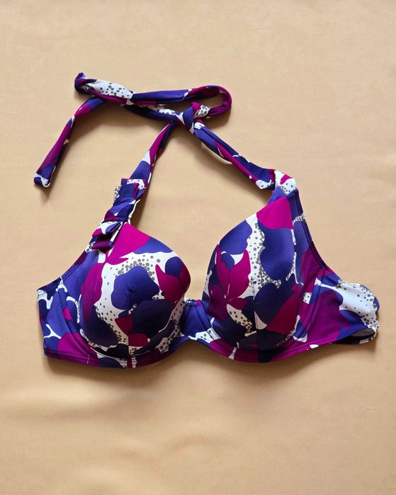 Luksusowy stanik kąpielowy Aubade Paris 80C  Floral