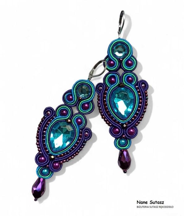 Kolczyki Sutasz Nane Sutasz rękodzieło artystyczne