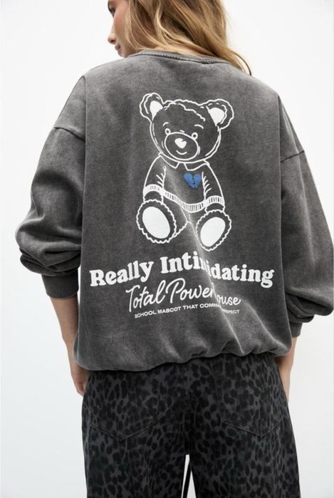 Толстовка  світшот худі Pull&bear із зображенням ведмедика