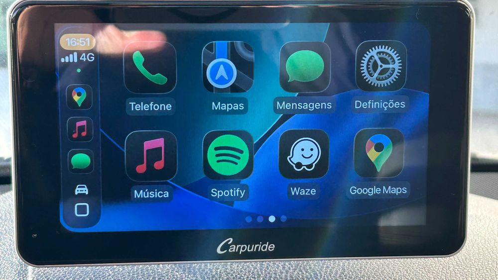 Carpuride 7" Carplay e Android auto mod W701