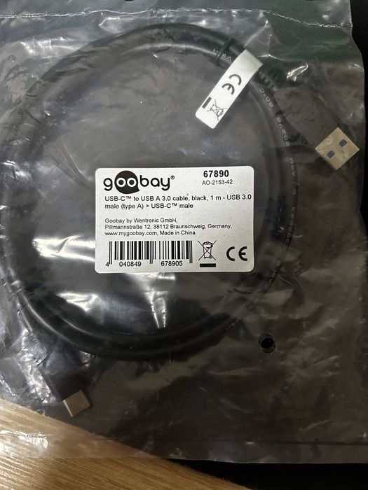 Кабель USB3.0 A->3.1 C M/M 1.0 m.