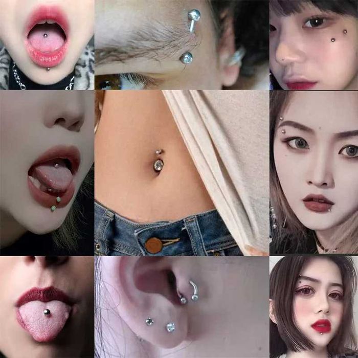 maquina de Piercing descartável orelha língua umbigo etc