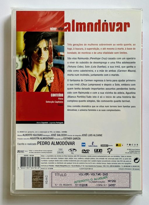 DVD Pedro Almodóvar — dois clássicos do cinema espanhol