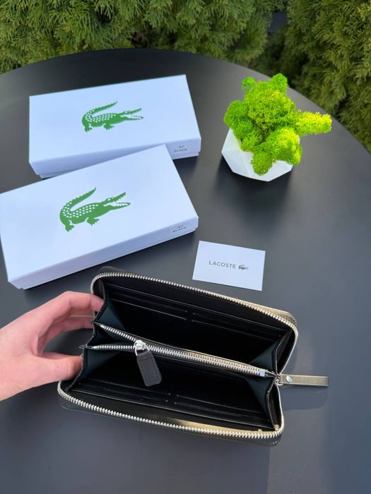 Гаманець Lacoste чоловічий Портмоне Лакоста з подарунковою коробкою