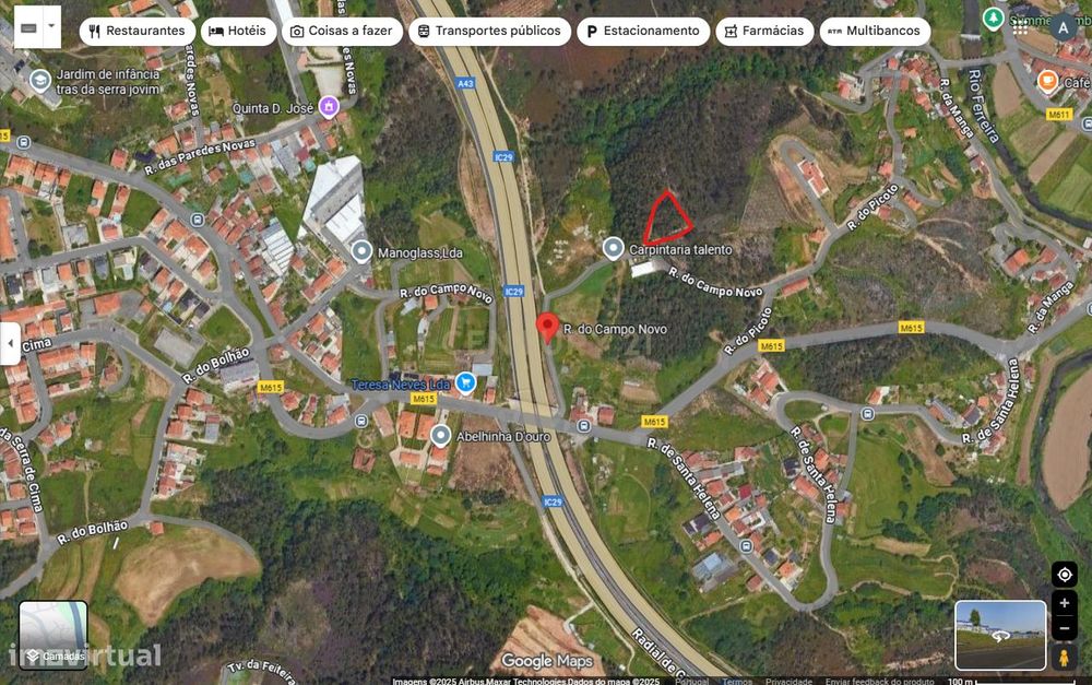 Terreno Rústico 1395 m2 na Foz do Sousa!!!