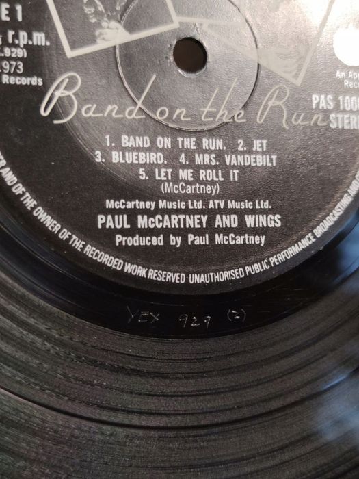 Paul Mccartney And Wings - Band On The Run. 1973. Singapore VG++