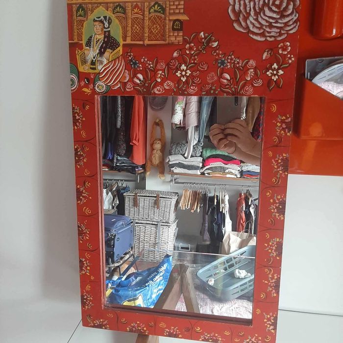 espelho pintado á mao