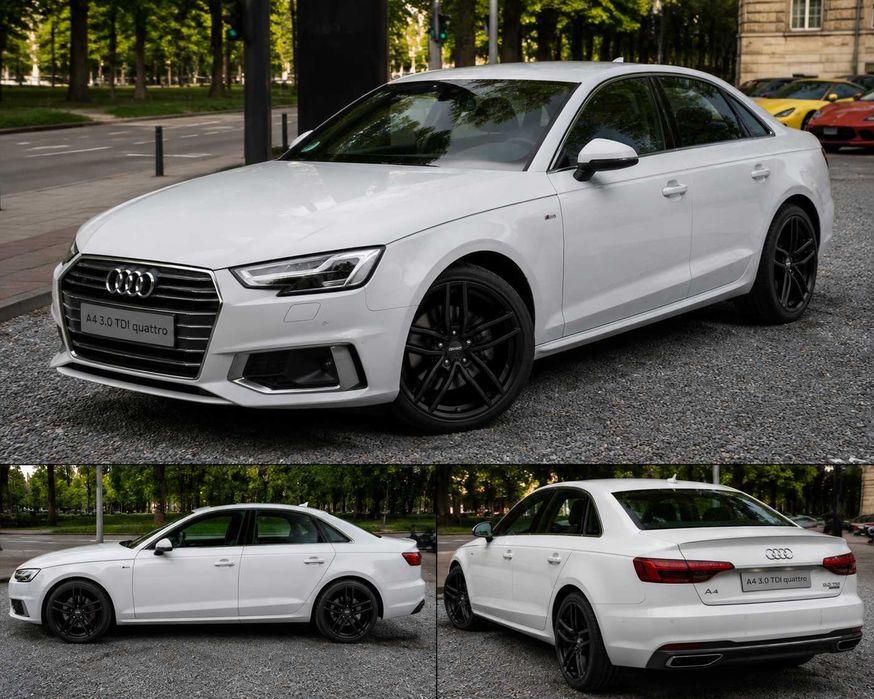 FELGI z OPONAMI Audi: Q3, Q2, A4 (B8, B9), A6 (C7, C8).    DEZENT KBA53208 TR BLACK 5x112 7.5x17 ET49 DIA 70.1