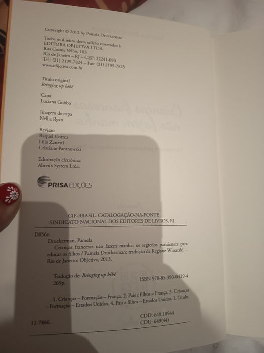 Crianças francesas não fazem birra- Pâmela Druckerman
