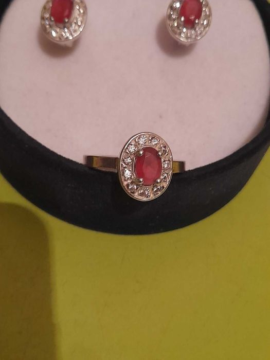 Набор Кольцо+серьги , серебро 925 проба