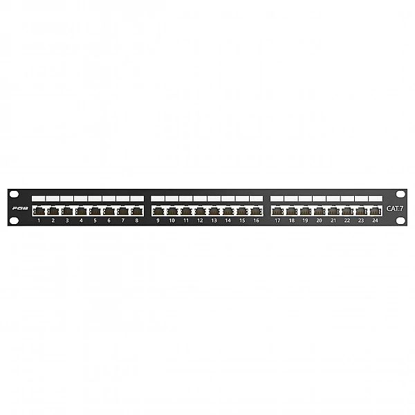 Panel Krosowy Patch Panel 24 Porty Cat7/10Gb Rack 19 Ekranowany Ftp Sw
