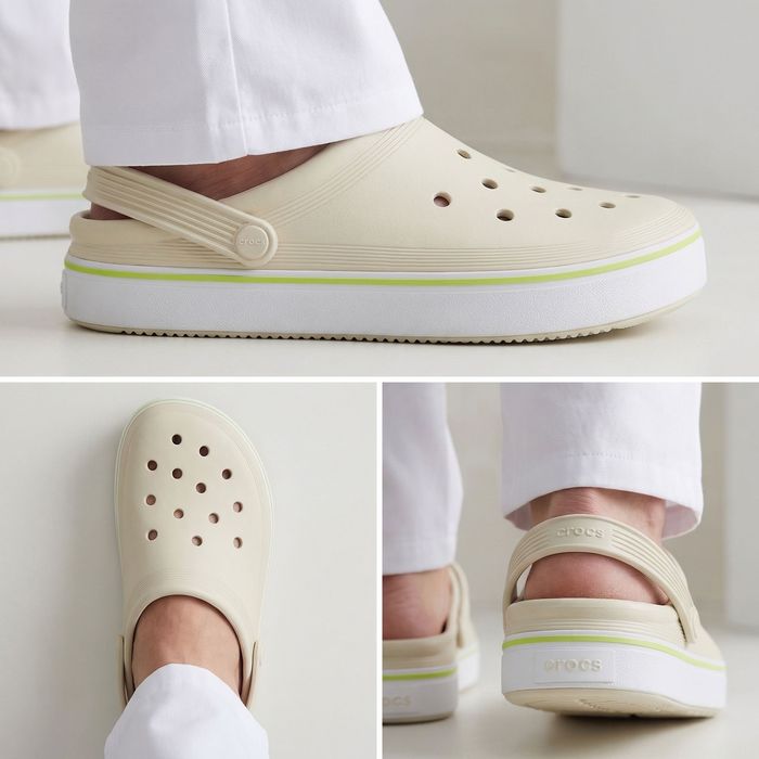 Оригинал Crocs Off Court Bone 36-44 мужские кроксы