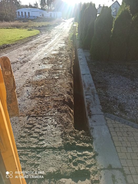 Usługi minikoparka, transport małą wywrotką