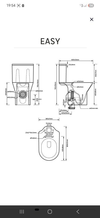 Pack sanita  60cm saida dupla branco Sensea Easy NOVA
