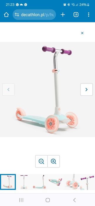 Hulajnoga trzykołowa dla dzieci Oxelo B1 500